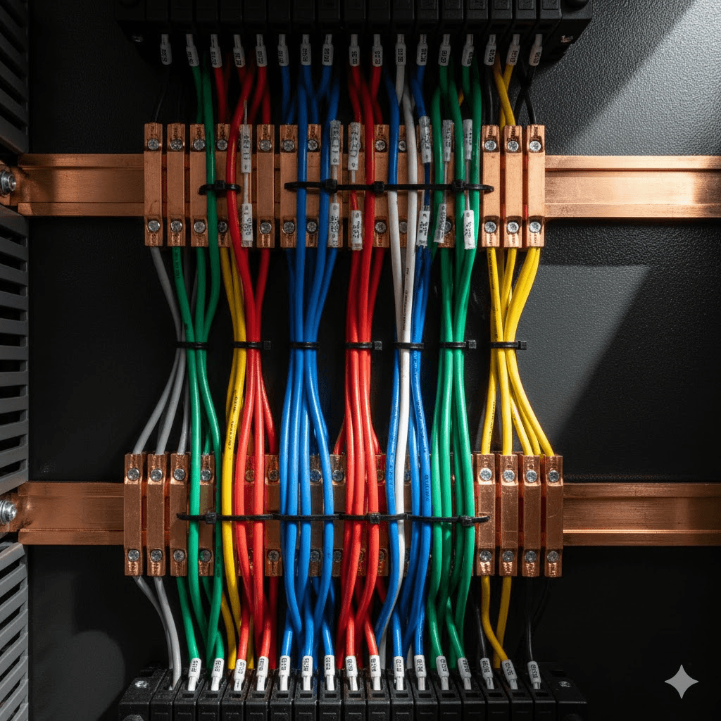 Macro foto cablaj tablou electric